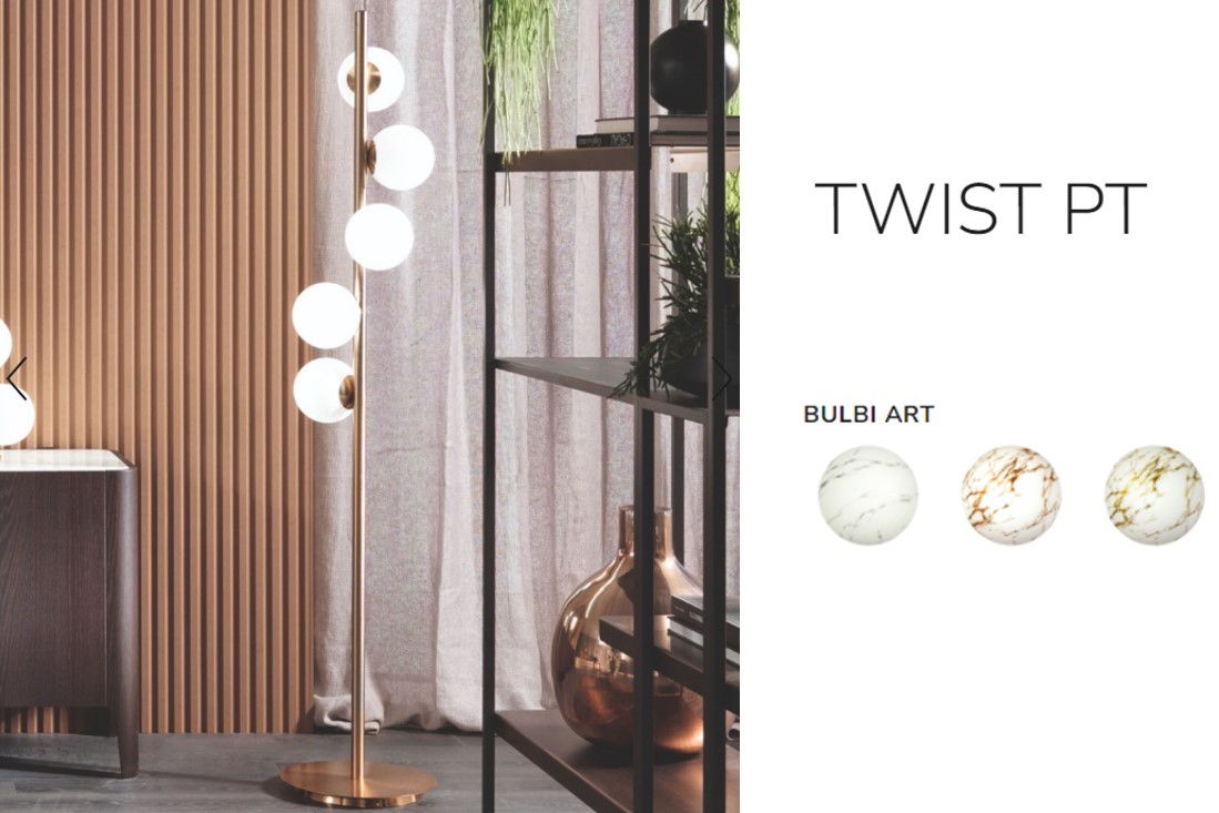 Lampada Piantana Twist Riflessi 